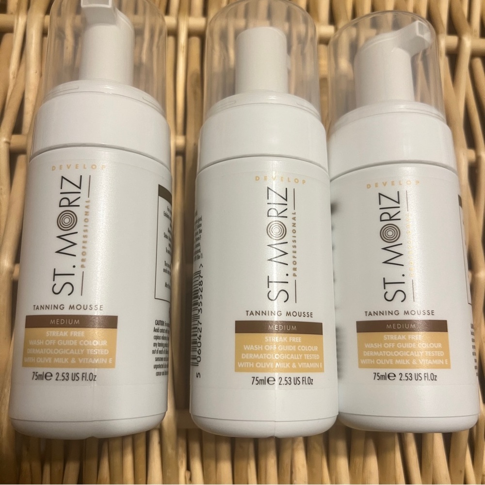 St. Moriz Tanning Mouse Lot of 3 NEW